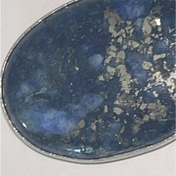 Oval Lapis Lazuli Gemstone Pendant - Picture 6 of 13